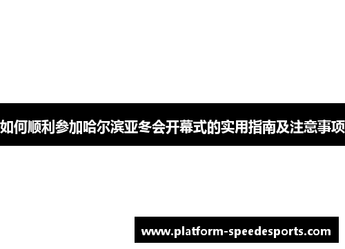 如何顺利参加哈尔滨亚冬会开幕式的实用指南及注意事项